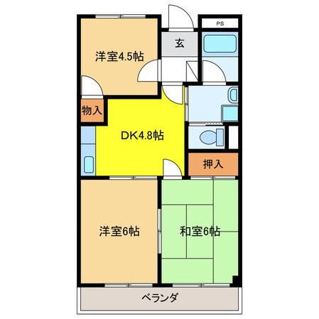 リンピア水主町の物件間取画像